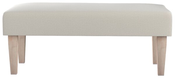 Dlouhá lavička 100x40cm barva šedá látka sametová