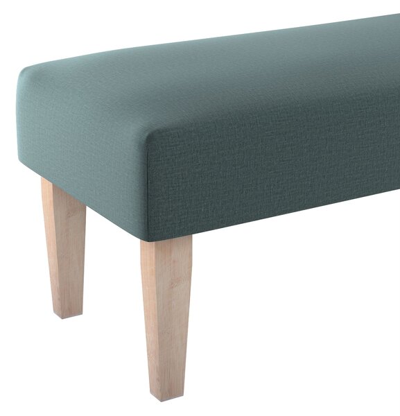 Dlouhá lavička 100x40cm barva zelená látka sametová