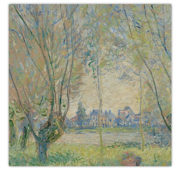 Obraz - Claude Monet, Woman Seated under the Willows, reprodukce (30x30 cm)