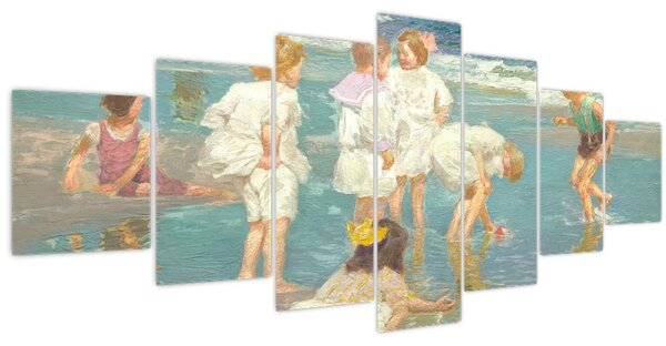 Obraz - Edward Henry Potthast, A Holiday, reprodukce (210x100 cm)