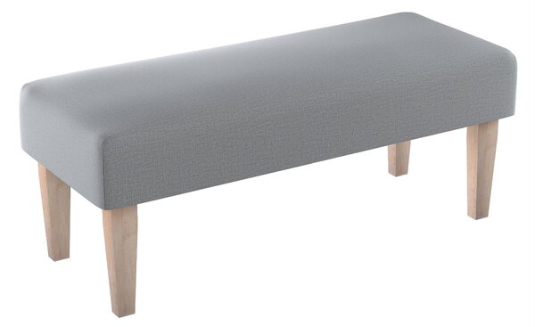Dlouhá lavička 100x40cm barva šedá látka sametová