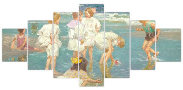 Obraz - Edward Henry Potthast, A Holiday, reprodukce (210x100 cm)