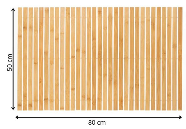 Koupelnová předložka 80x50 cm SPRINGOS HA7531přírodní