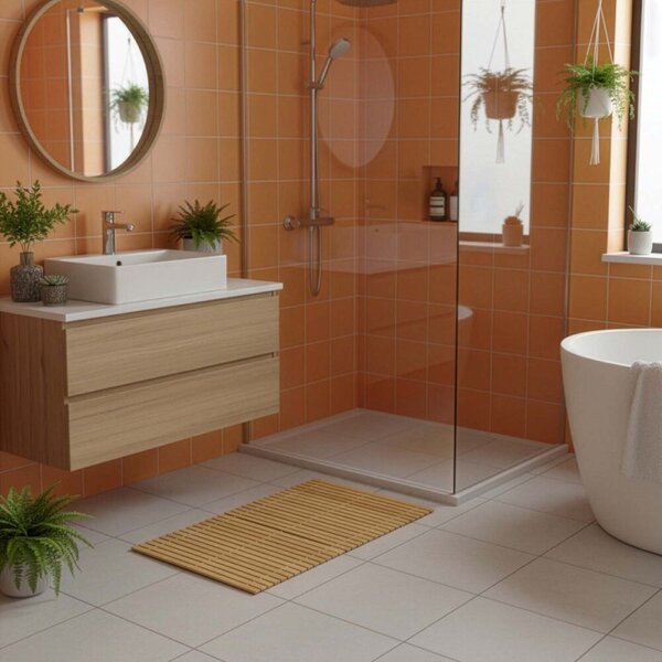 Koupelnová předložka 80x50 cm SPRINGOS HA7531přírodní