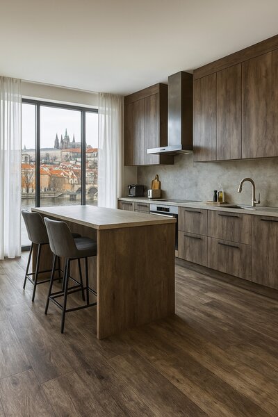 Beauflor, PVC podlaha - lino Texalino Supreme 997 D Valley Oak - dub, na míru, šíře 2m,3m,4m,5m, hnědá, filc, chodba / předsíň