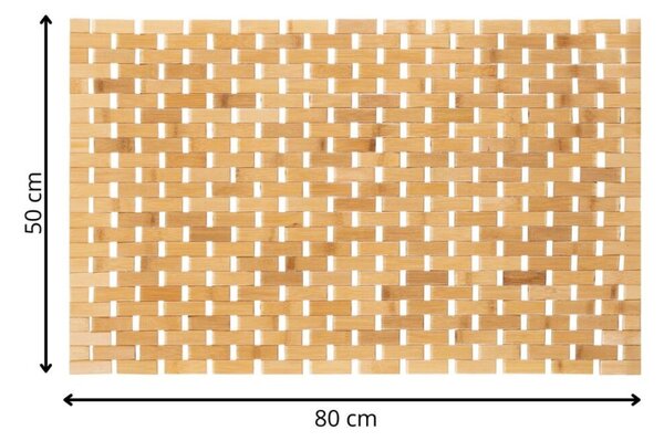 Koupelnová předložka 80x50 cm SPRINGOS HA7530 přírodní