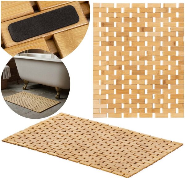 Koupelnová předložka 80x50 cm SPRINGOS HA7530 přírodní