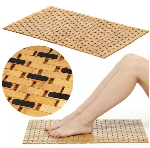 Koupelnová předložka 80x50 cm SPRINGOS HA7530 přírodní