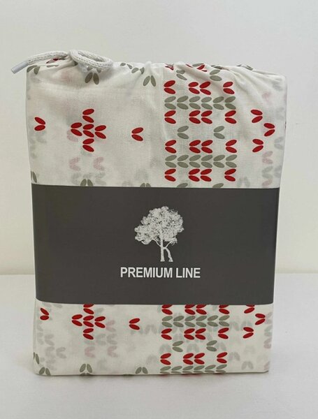 Zimní Bavlněné povlečení PREMIUM RINA červené