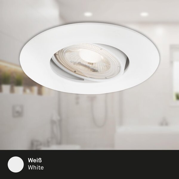 BRI 7602036 LED vestavné svítidlo 4,4 cm 3x 4,9 W 480lm bílé - BRILONER