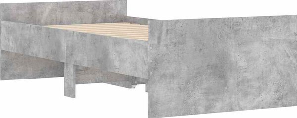 VidaXL Rám postele 90 x 200 cm Kompozitní dřevo [3207376] Barva: šedá sonoma
