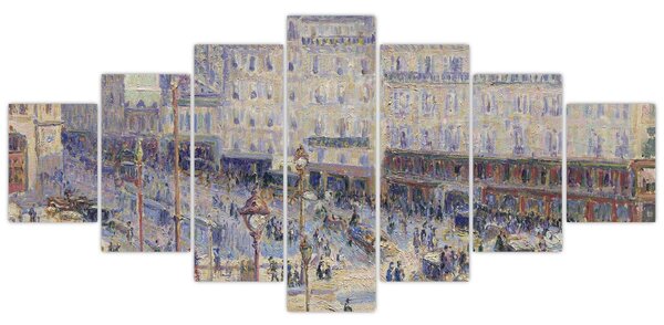 Obraz - Camille Pissarro, The Place du Havre, reprodukce (210x100 cm)