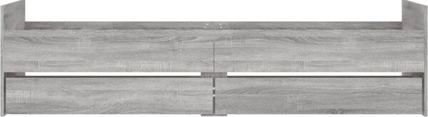 VidaXL Rám postele 90 x 200 cm Kompozitní dřevo [3207376] Barva: šedá sonoma