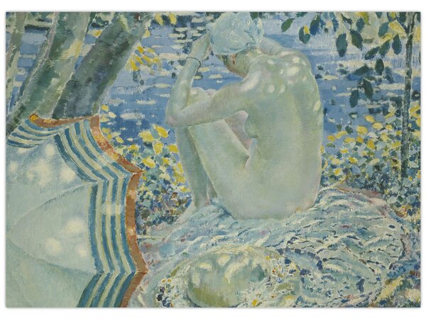 Obraz - Frederick Carl Frieseke, On the Bank, reprodukce (70x50 cm)