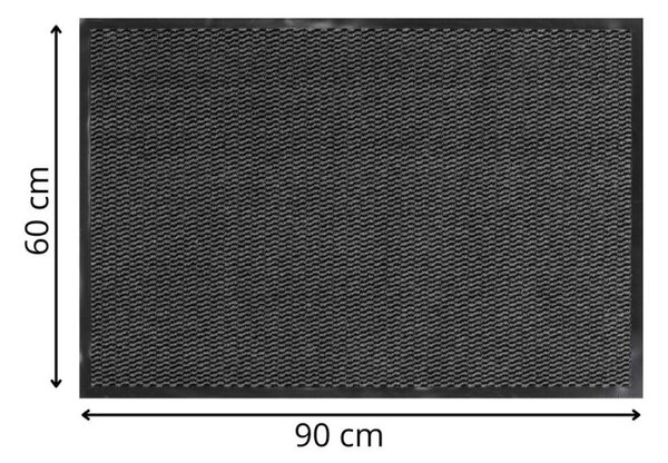 Rohožka před dveře 60x90 cm SPRINGOS HA7533 černá