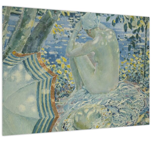 Obraz - Frederick Carl Frieseke, On the Bank, reprodukce (70x50 cm)