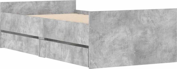 VidaXL Rám postele 90 x 200 cm Kompozitní dřevo [3207376] Barva: šedá sonoma