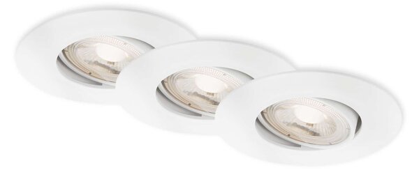 BRI 7602036 LED vestavné svítidlo 4,4 cm 3x 4,9 W 480lm bílé - BRILONER