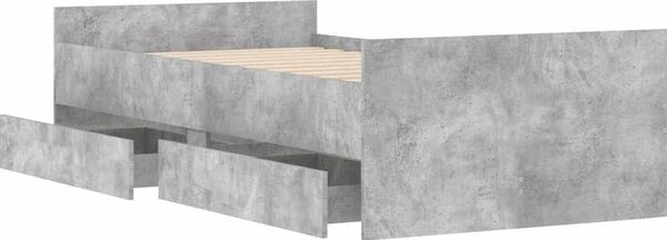 VidaXL Rám postele 90 x 200 cm Kompozitní dřevo [3207376] Barva: šedá sonoma