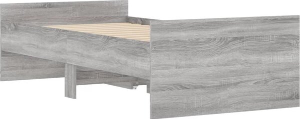 VidaXL Rám postele 90 x 200 cm Kompozitní dřevo [3207376] Barva: šedá sonoma