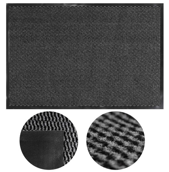 Rohožka před dveře 60x90 cm SPRINGOS HA7533 černá