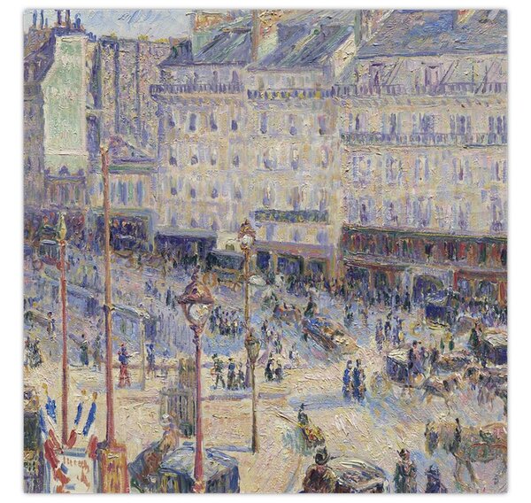 Obraz - Camille Pissarro, The Place du Havre, reprodukce (30x30 cm)