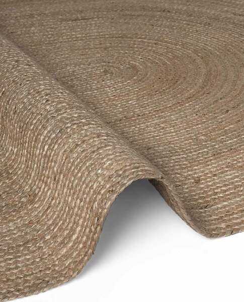 Hanse Home, Kusový koberec Jute Braided 106006 Grey Brown ovál, 160x230 ovál, hnědá, chodba / předsíň