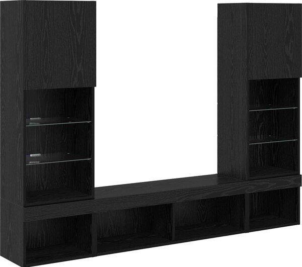 VidaXL 5dílná obývací stěna s LED kompozitní dřevo [3402959] Barva: dub sonoma