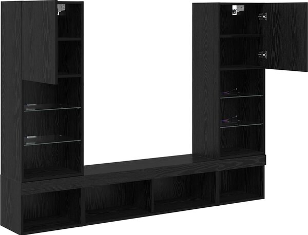 VidaXL 5dílná obývací stěna s LED kompozitní dřevo [3402959] Barva: dub sonoma