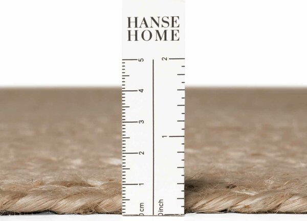 Hanse Home, Kusový koberec Jute Braided 106006 Grey Brown ovál, 160x230 ovál, hnědá, chodba / předsíň