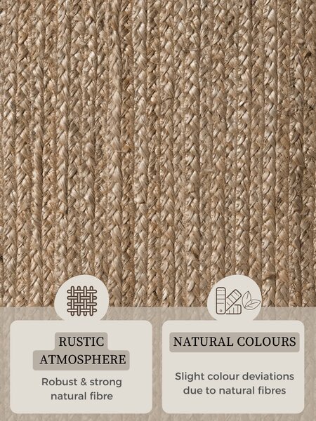 Hanse Home, Kusový koberec Jute Braided 106006 Grey Brown ovál, 160x230 ovál, hnědá, chodba / předsíň