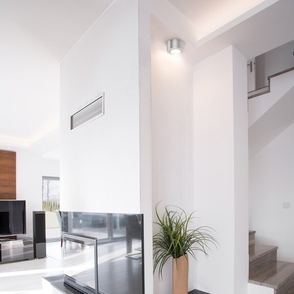 BRI 7121-014 LED přisazené svítidlo, pr. 9 cm, 5 W, stříbrná - BRILONER