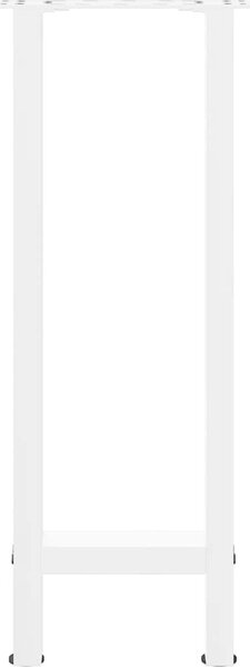 VidaXL Nohy konzolového stolku 2 ks 38 x (72-73) cm ocelové [4013297] Barva: Bílá
