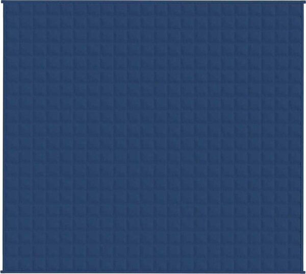 VidaXL Zátěžová deka 200 x 220 cm 9 kg 100% Bavlna 205T [3154857] Barva: Modrá