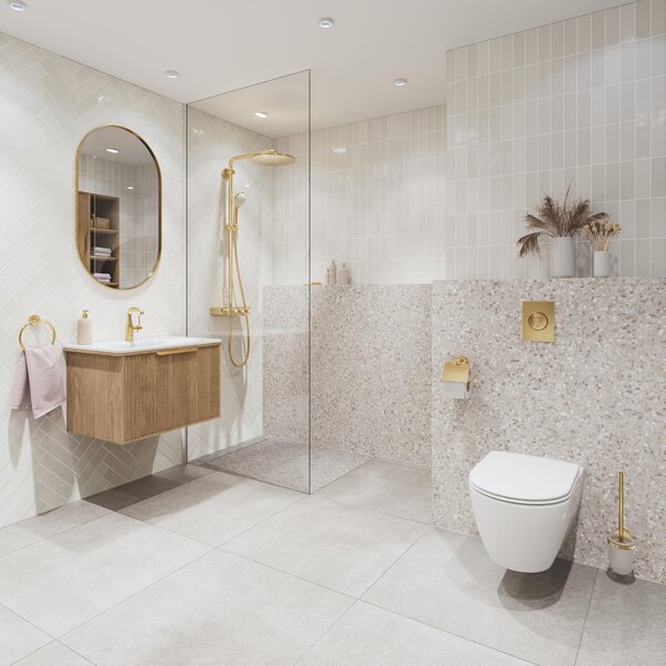 Grohe Nova Cosmopolitan S splachovací tlačítko pro WC zlatá 37601GN0