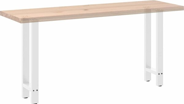 VidaXL Nohy konzolového stolku 2 ks 38 x (72-73) cm ocelové [4013297] Barva: Bílá