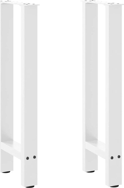 VidaXL Nohy konzolového stolku 2 ks 38 x (72-73) cm ocelové [4013297] Barva: Bílá