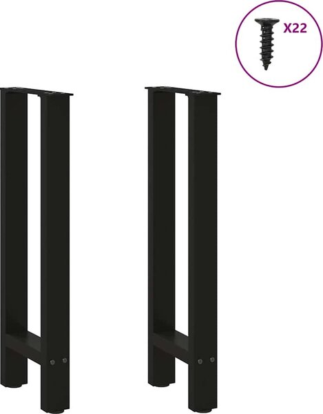 VidaXL Nohy konzolového stolku 2 ks 38 x (72-73) cm ocelové [4013297] Barva: Bílá