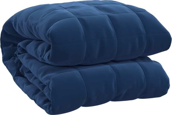 VidaXL Zátěžová deka 200 x 220 cm 9 kg 100% Bavlna 205T [3154857] Barva: Modrá