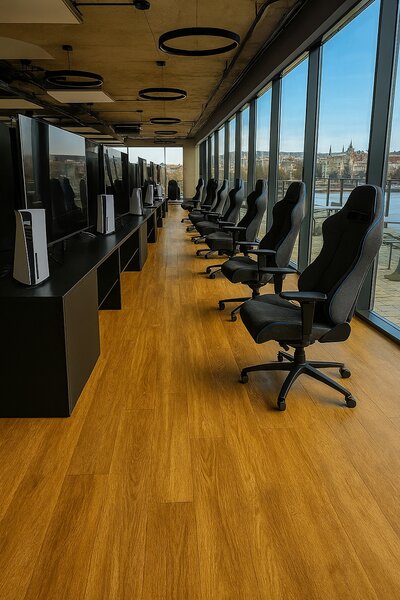 Beauflor, PVC podlaha - lino Ambient Golden Oak 016M - dub, na míru, šíře 3m,4m, hnědá, bez podkladu, chodba / předsíň