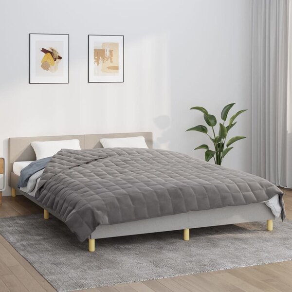 VidaXL Zátěžová deka 200 x 220 cm 9 kg 100% Bavlna 205T [3154857] Barva: Modrá