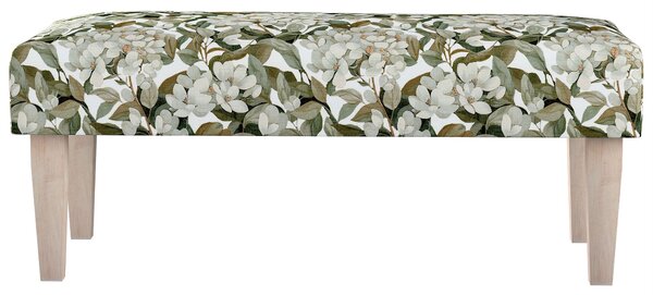 Dlouhá lavička 100x40cm barva vícebarevná látka pletený vzor, vzorované