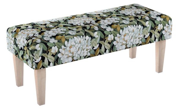 Dlouhá lavička 100x40cm barva vícebarevná látka pletený vzor, vzorované