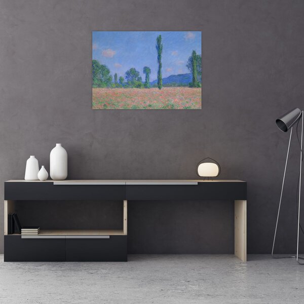 Obraz - Claude Monet, Poppy Field (Giverny), reprodukce (70x50 cm)