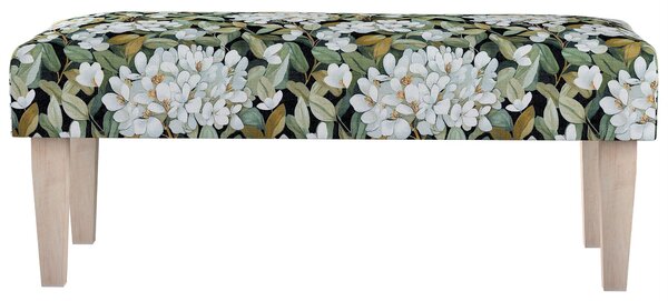 Dlouhá lavička 100x40cm barva vícebarevná látka pletený vzor, vzorované