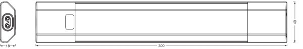 Osram - LED Stm podlinkové svítidlo se senz LINEAR EDGE LED/4W/230V 30 cm bílá