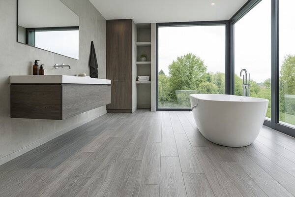 Beauflor, PVC podlaha - lino Ambient Havanna Oak 991M - dub, na míru, šíře 3m, šedá, bez podkladu, chodba / předsíň