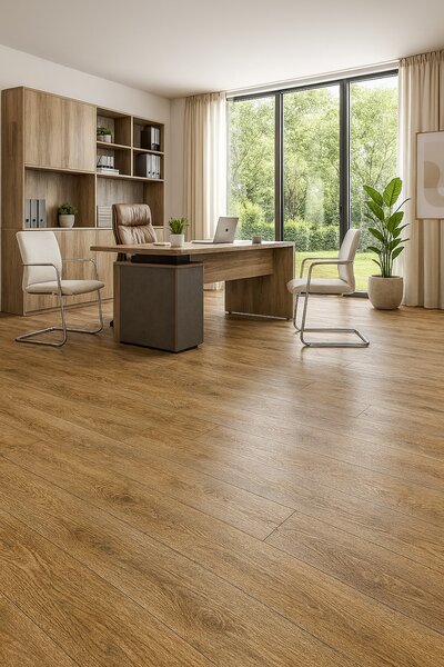 Beauflor, PVC podlaha - lino Ambient Silk Oak 603M - dub, na míru, šíře 3m,4m, hnědá, bez podkladu, chodba / předsíň