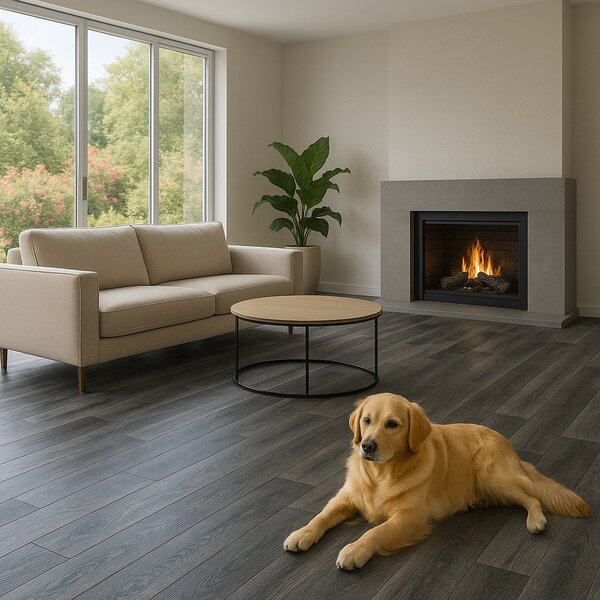 Beauflor, PVC podlaha - lino Blacktex Fumed Oak 966M - dub, na míru, šíře 3m,4m, šedá, filc, chodba / předsíň
