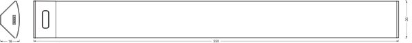 Osram - LED Stm podlinkové svítidlo se senz LINEAR ANGLE LED/7,5W/230V bílá